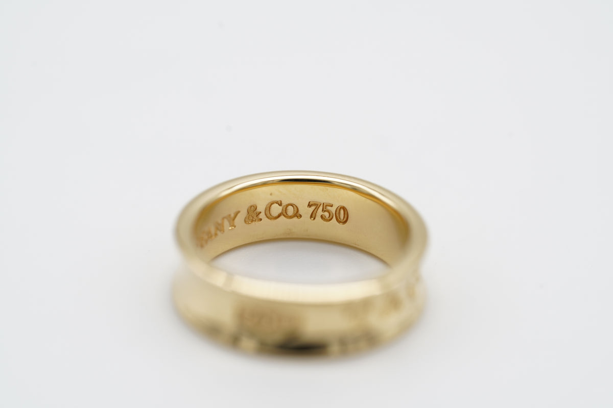 Tiffany & Co. 1837 18k Gold Ring 52