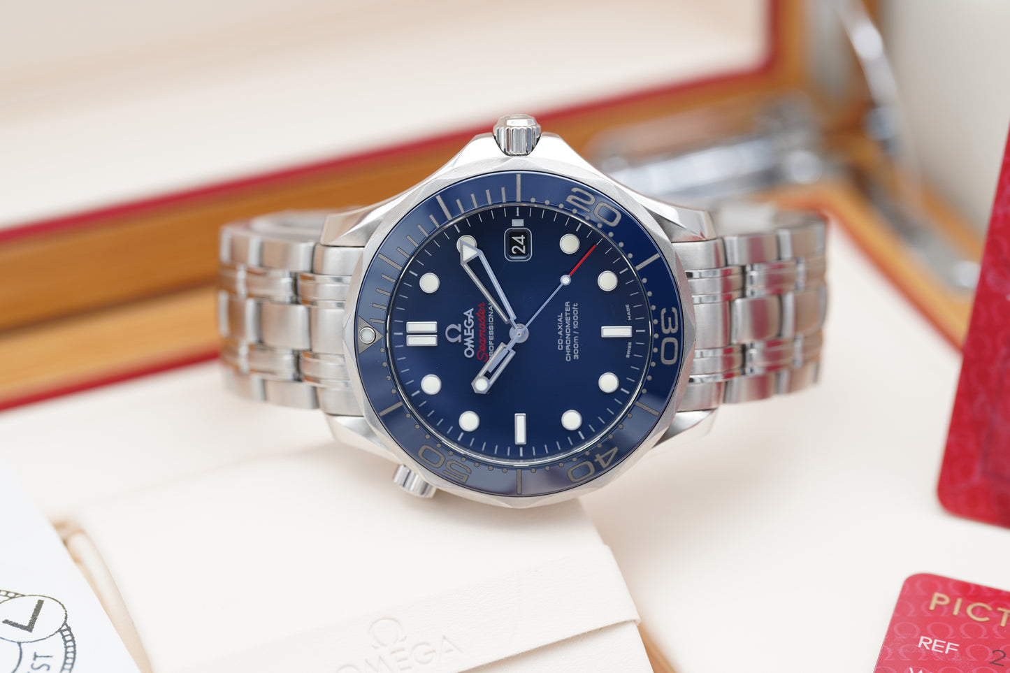 Omega Seamaster Diver 300M Blau 212.30.41.20.03.001 B/P 2016 Service 2026