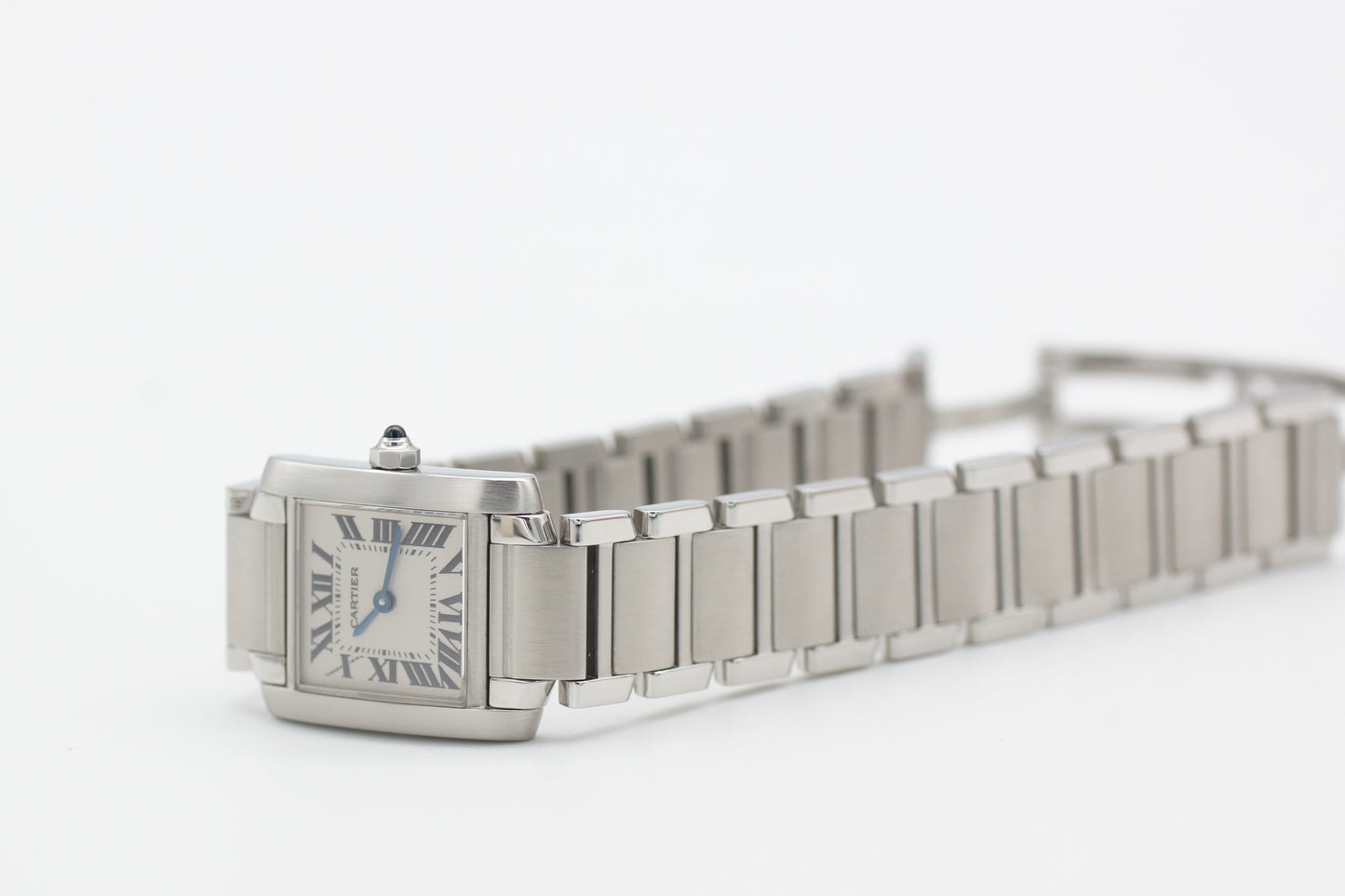 Cartier Tank Française Small W51008Q3 Weiß Full-Set 1998