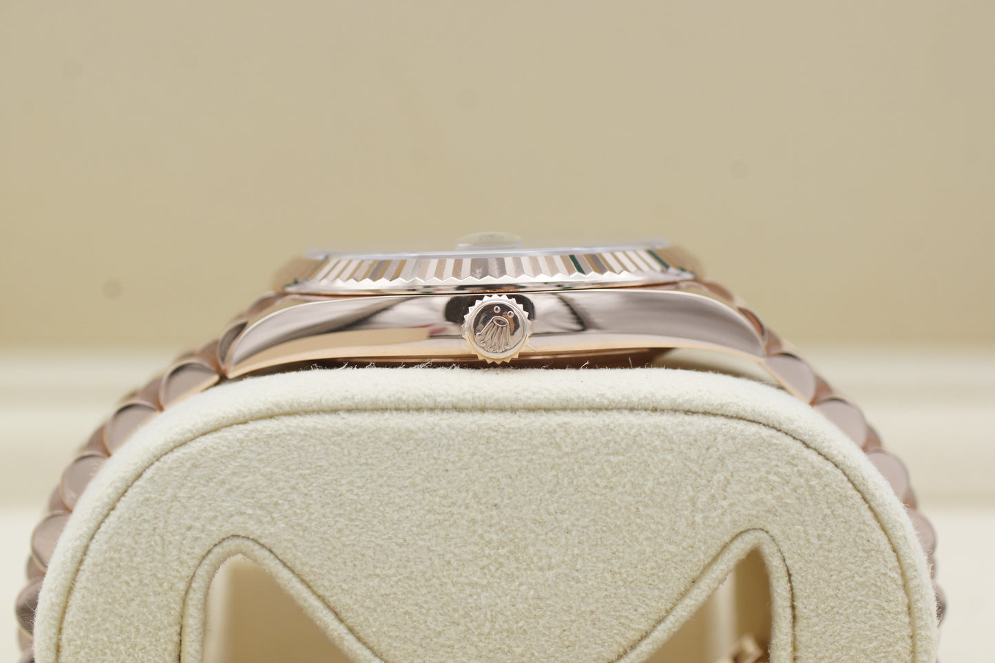 Rolex Day-Date 40 Roségold 228235 Choco Baguette Diamant Full-Set 2020