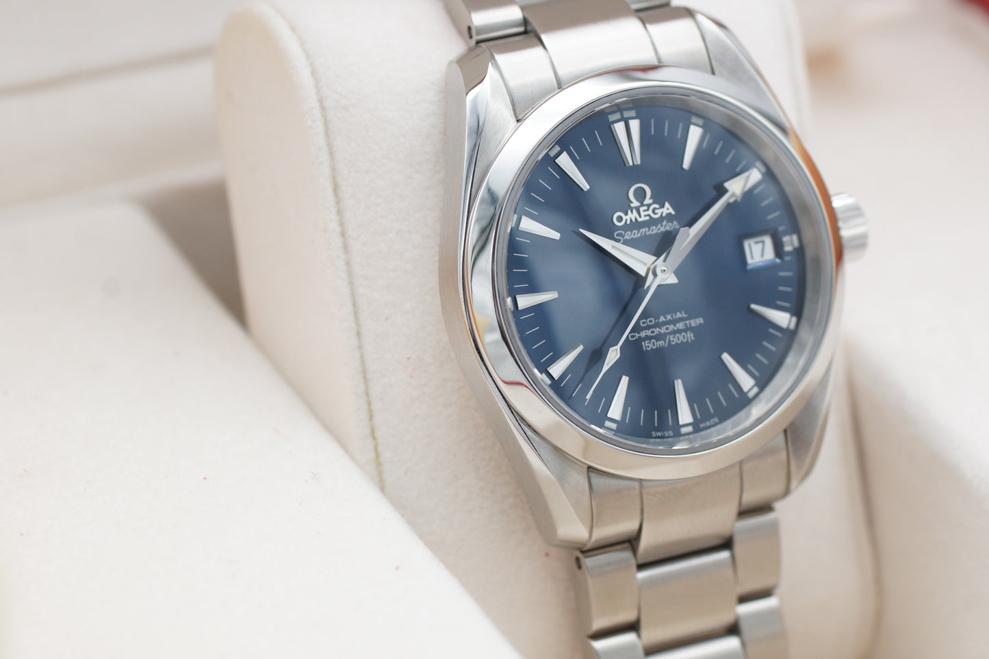 Omega Seamaster Aqua Terra Co-Axial 2504.80 Blau 36mm Full-Set 2008
