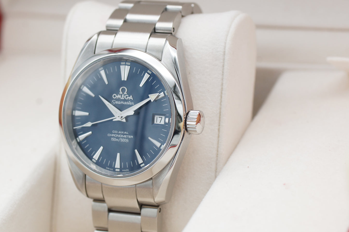 Omega Seamaster Aqua Terra Co-Axial 2504.80 Blau 36mm Full-Set 2008