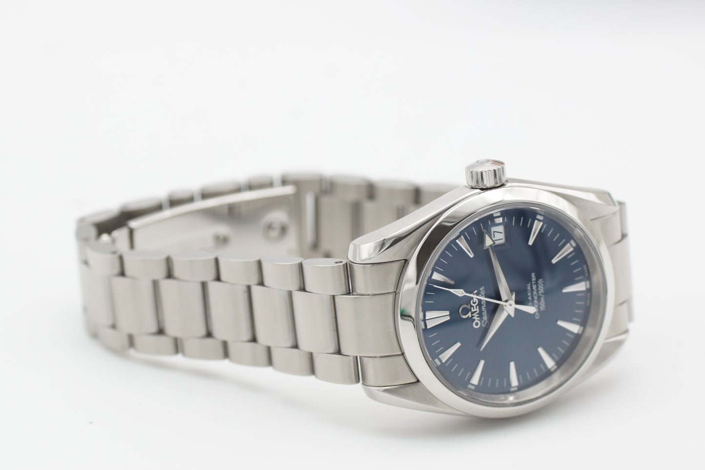 Omega Seamaster Aqua Terra Co-Axial 2504.80 Blau 36mm Full-Set 2008