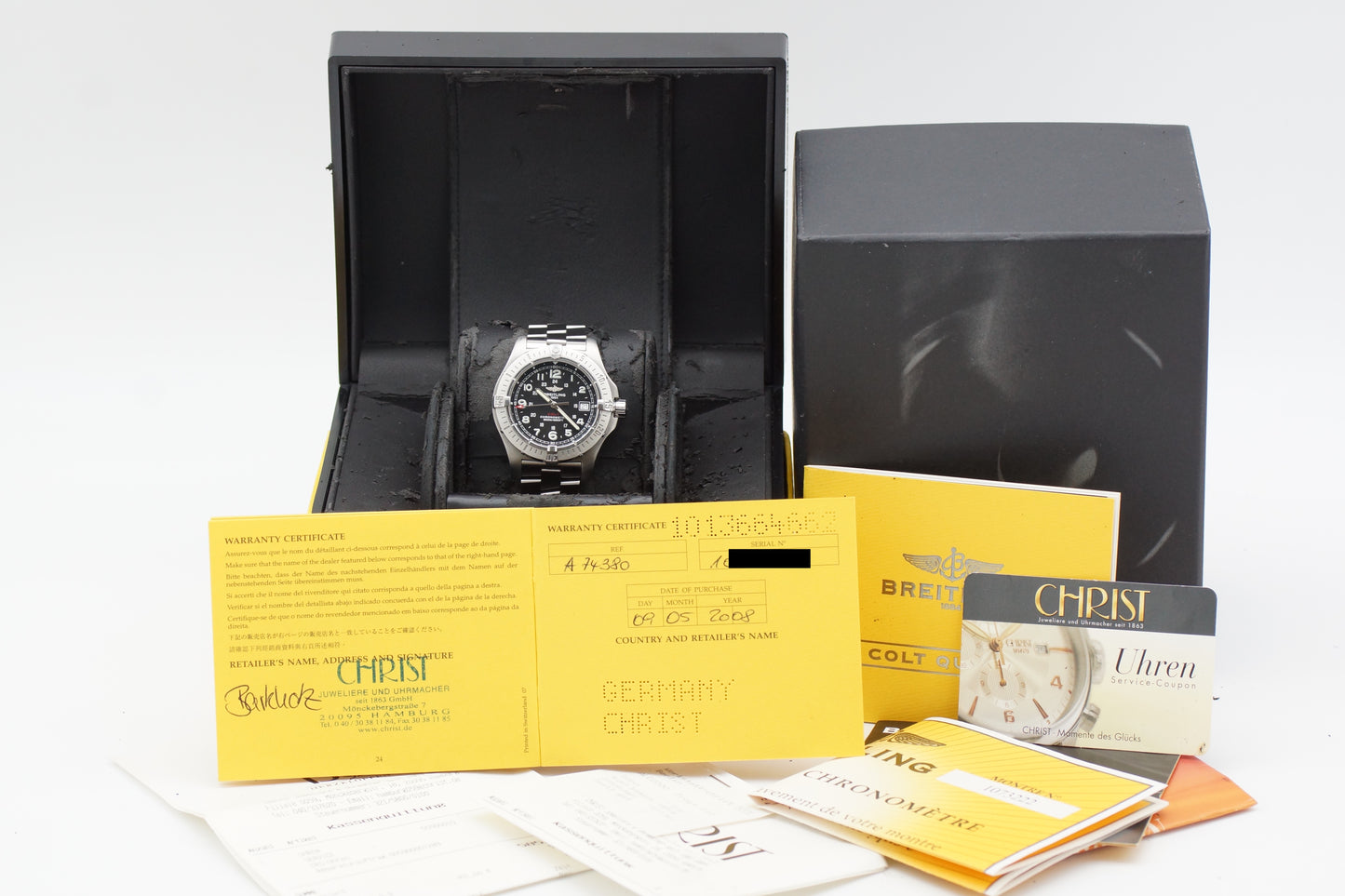 Breitling Colt Quarzt A74380 Full-Set 2008