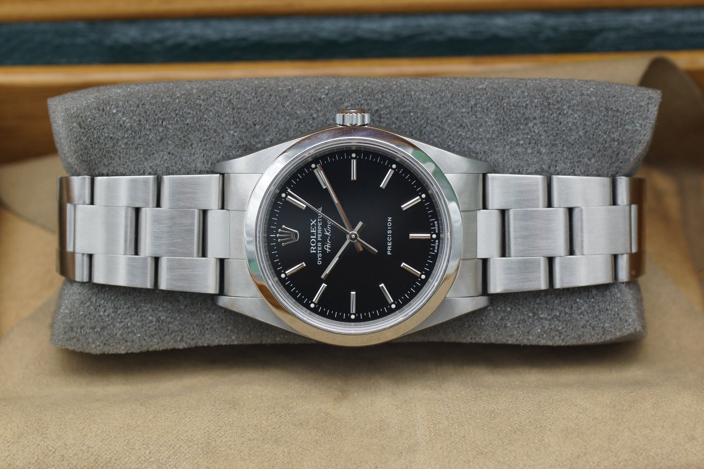 Rolex Air-King Precision 14000M Schwarz Full-Set 2000