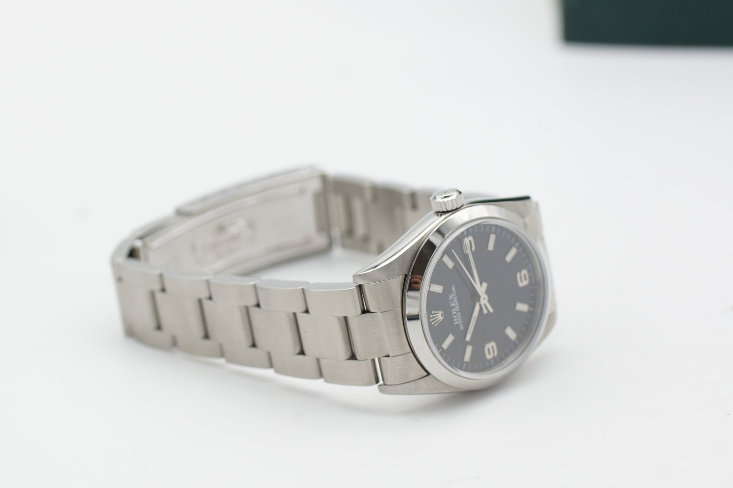Rolex Oyster Perpetual 31 Schwarz 77080 2001 Full-Set