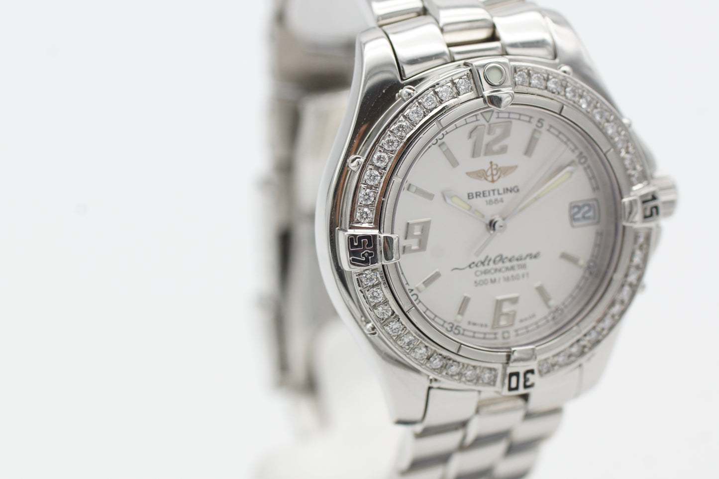 Breitling Colt Oceane A77350 Diamantlünette 33mm