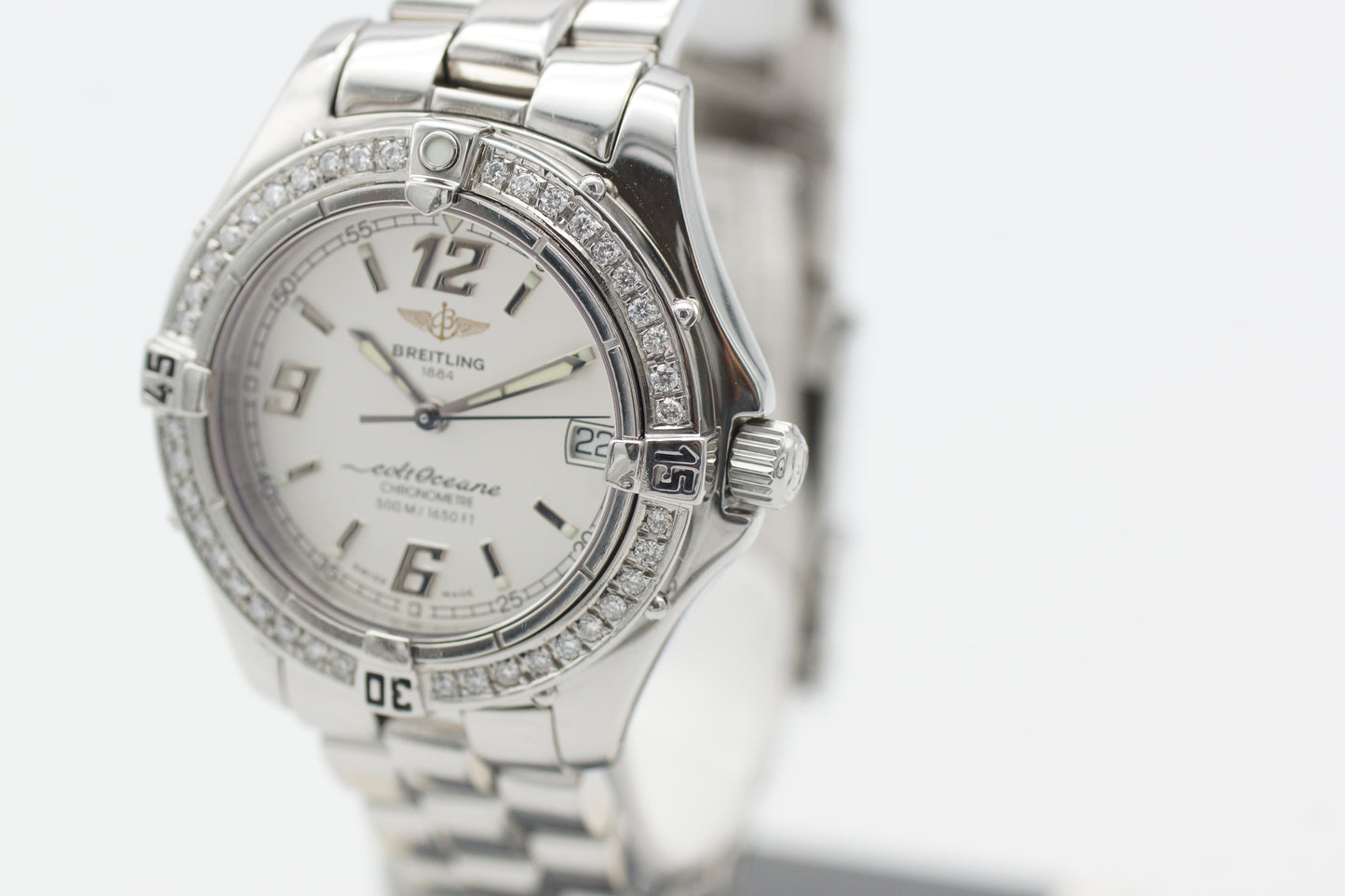 Breitling Colt Oceane A77350 Diamantlünette 33mm