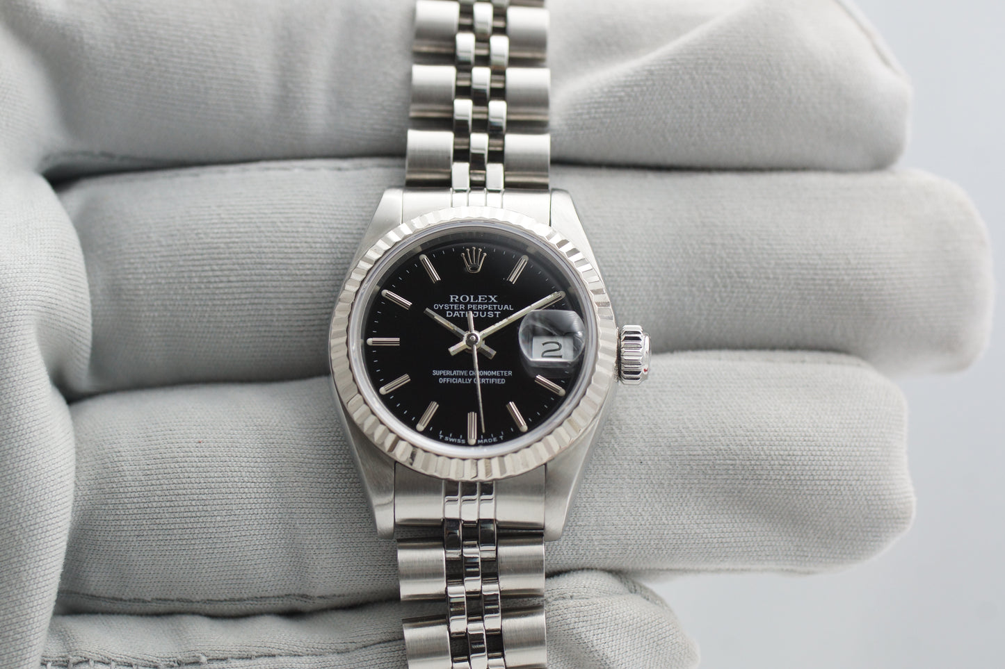 Rolex Lady-Datejust 26 Jubileeband 69174 Schwarz