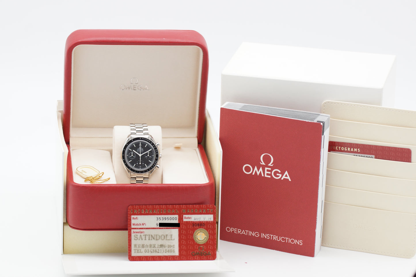 Omega Speedmaster Reduced Saphir 3539.50 Full-Set 2009
