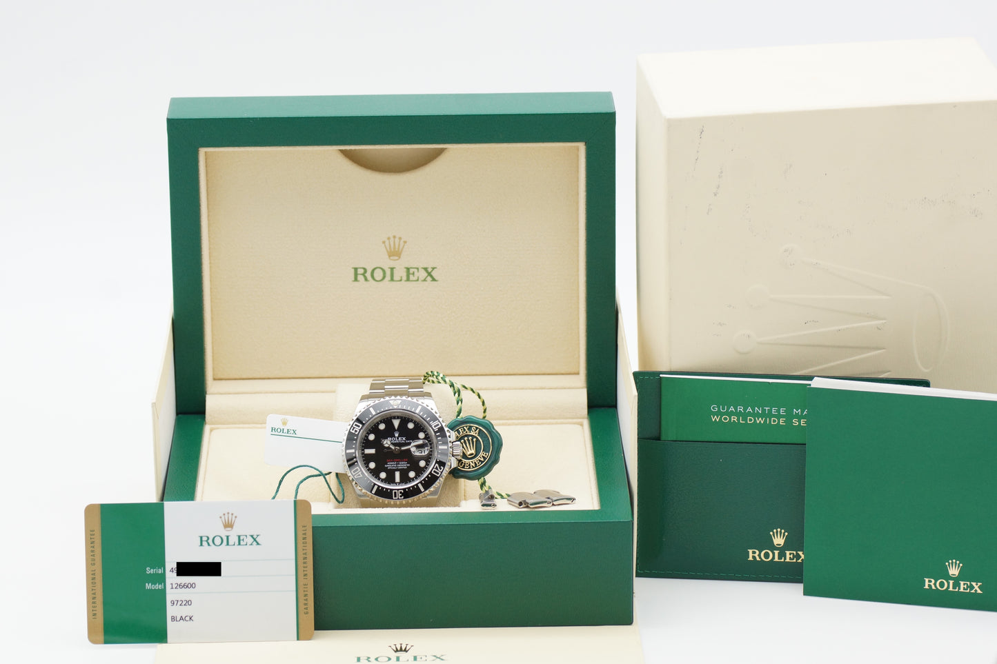 Rolex Sea-Dweller 43 Red 126600 Schwarz Full-Set 2020