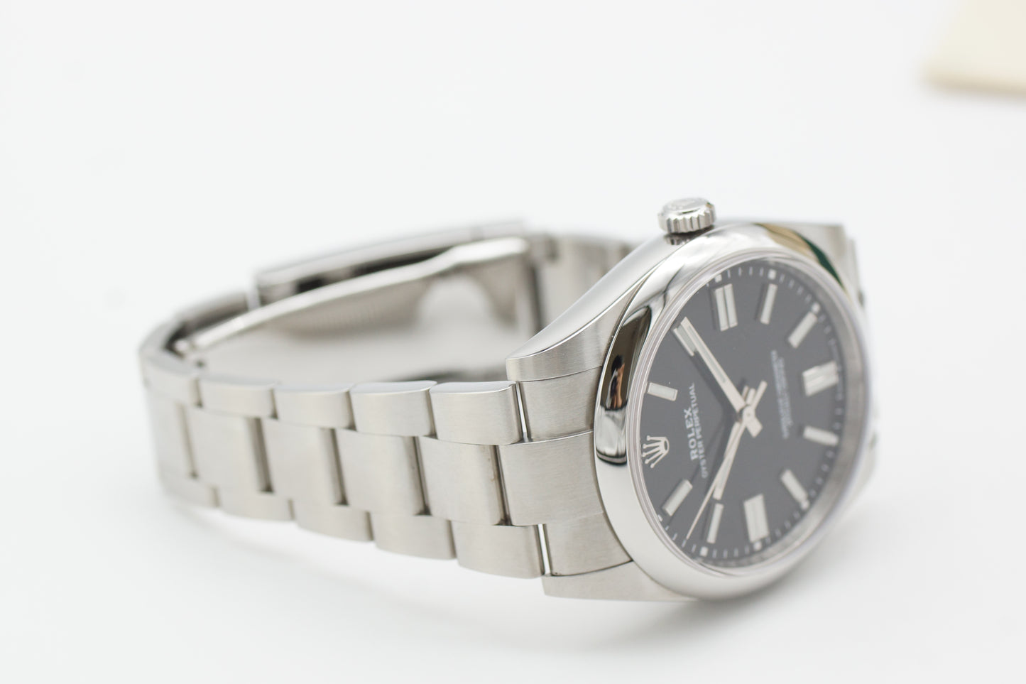 Rolex Oyster Perpetual 41 124300 Schwarz Full-Set 2021
