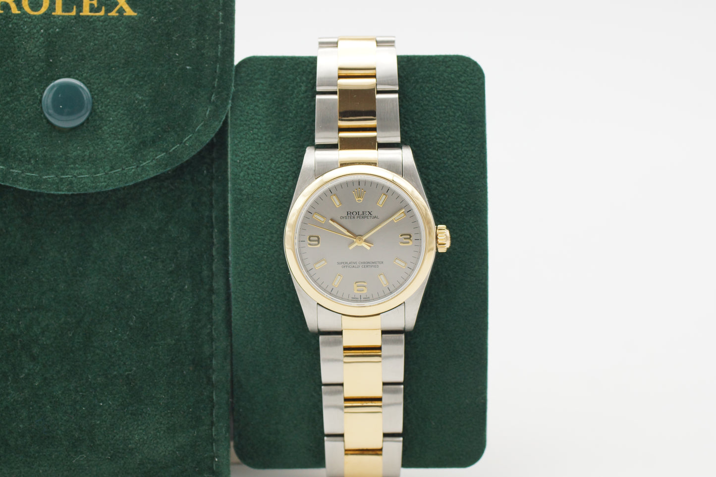Rolex Oyster Perpetual 31 Bicolor 77483 Grau 2001