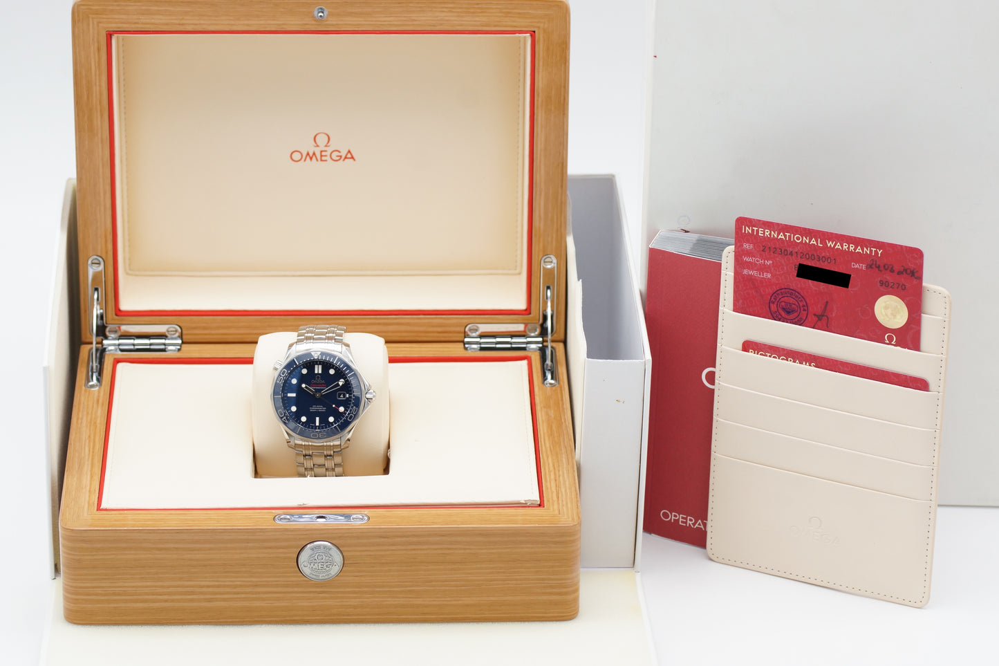 Omega Seamaster Diver 300M Blau 212.30.41.20.03.001 Full-Set 2016