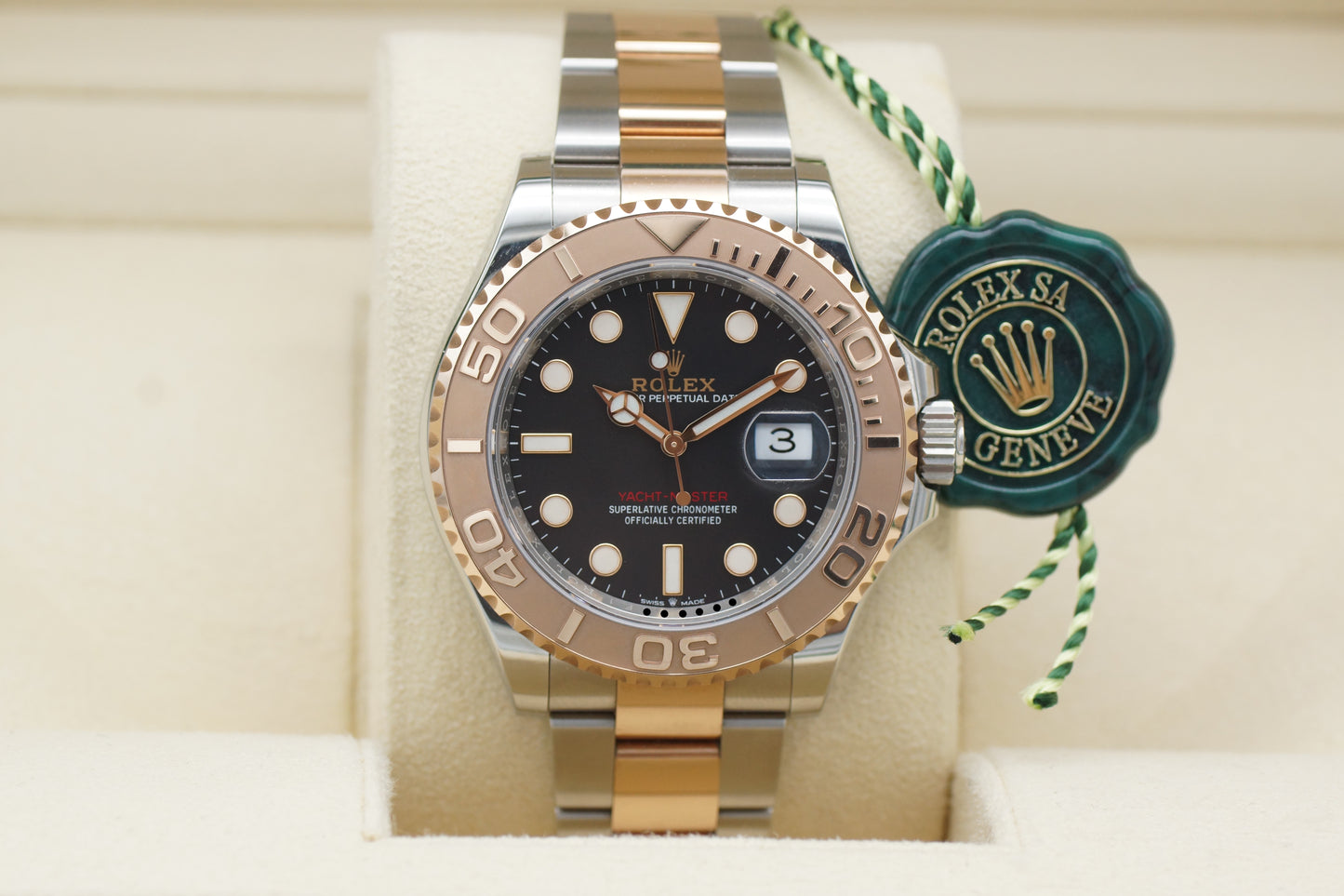 Rolex Yacht-Master 40 126621 Stahl/Rosé Schwarz Full-Set 2022