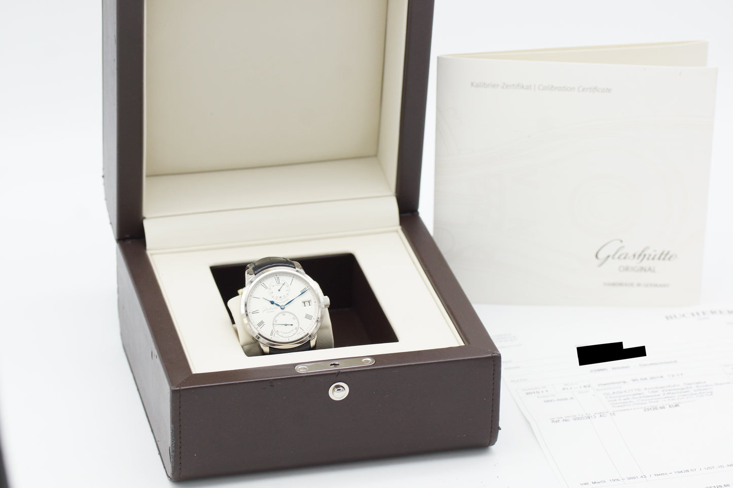 Glashütte Original Senator Chronometer 18K Weißgold Full-Set 2016 DE