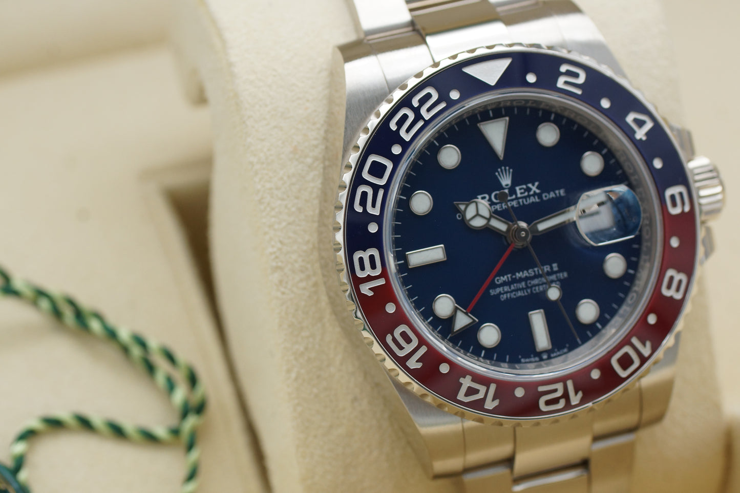 Rolex GMT-Master II Pepsi Weißgold 126719BLRO Full-Set 2020