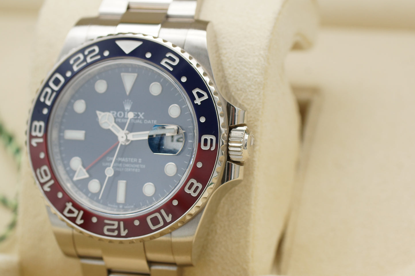 Rolex GMT-Master II Pepsi Weißgold 126719BLRO Full-Set 2020