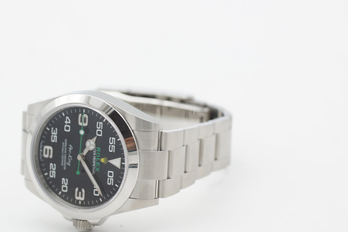 Rolex Air King 126900 Schwarz Full-Set 2024 LC100 NEU