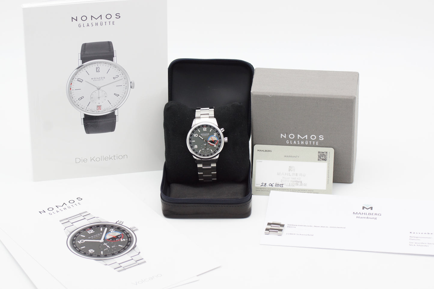 NOMOS Club Weltzeit 790.51 Volcano Full-Set 2025 NEU