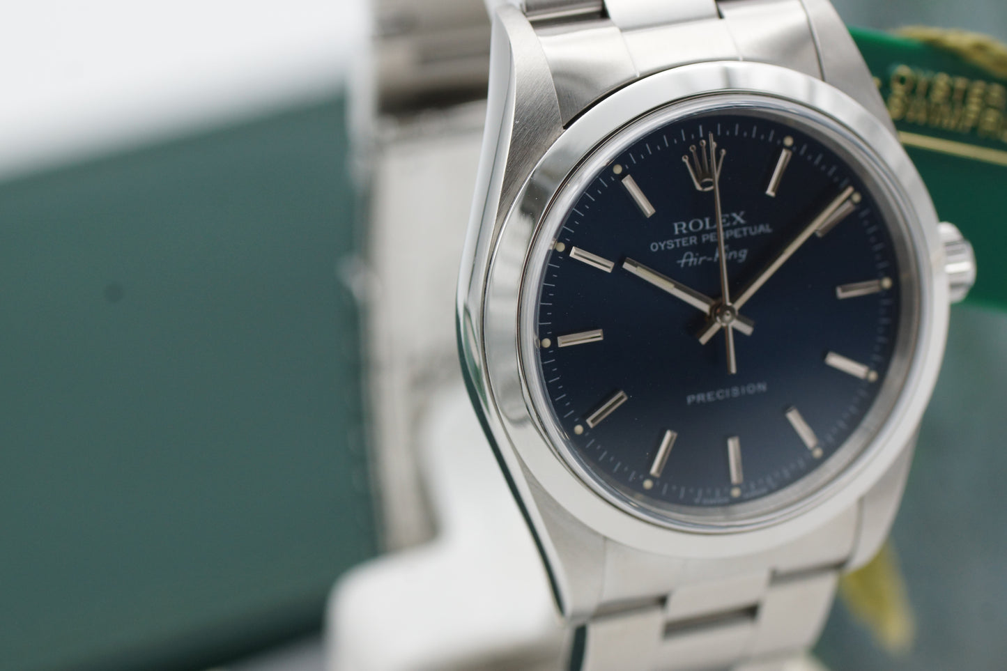 Rolex Air-King Precision 14000 Blau Full-Set 1999