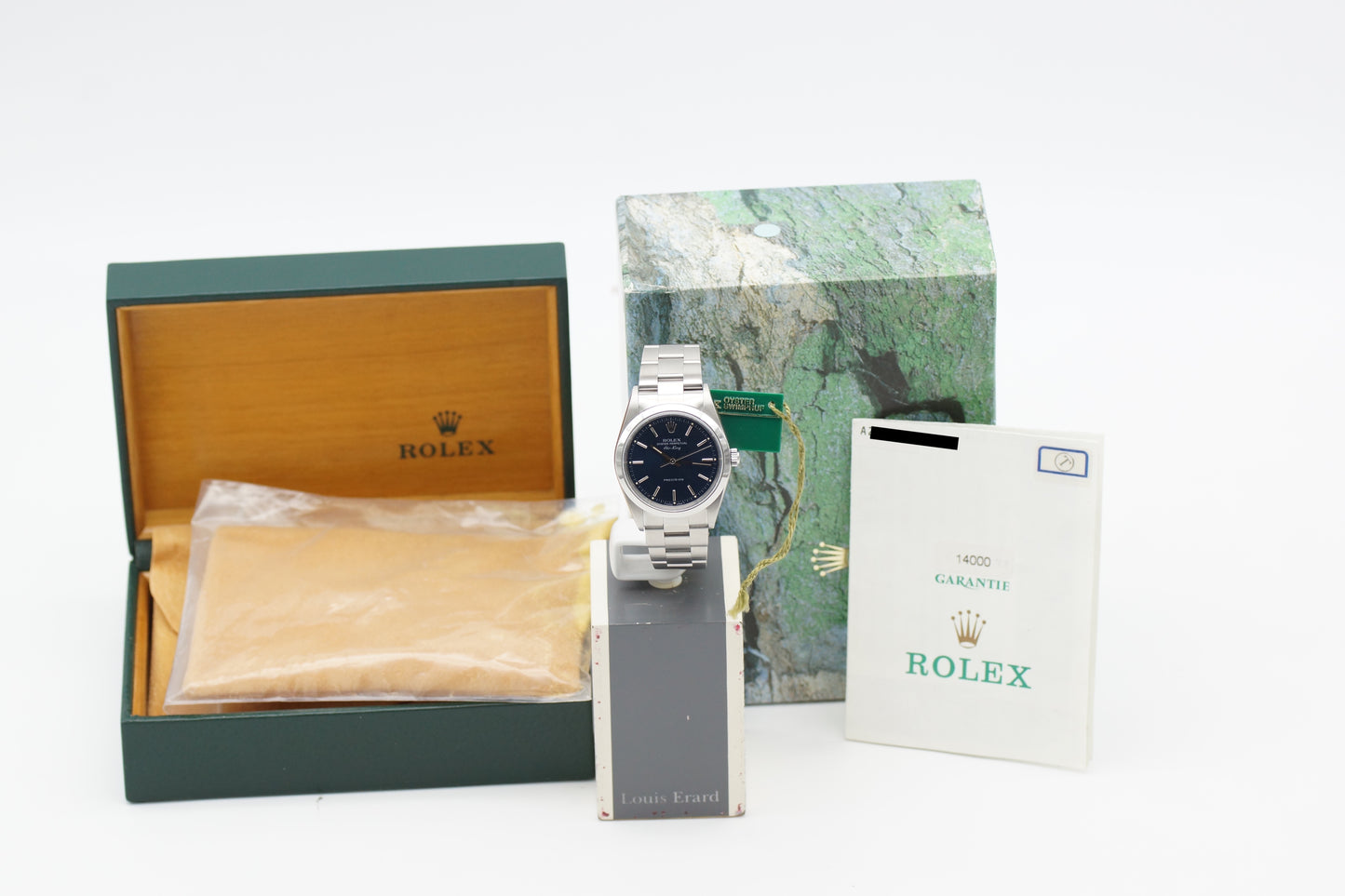 Rolex Air-King Precision 14000 Blau Full-Set 1999