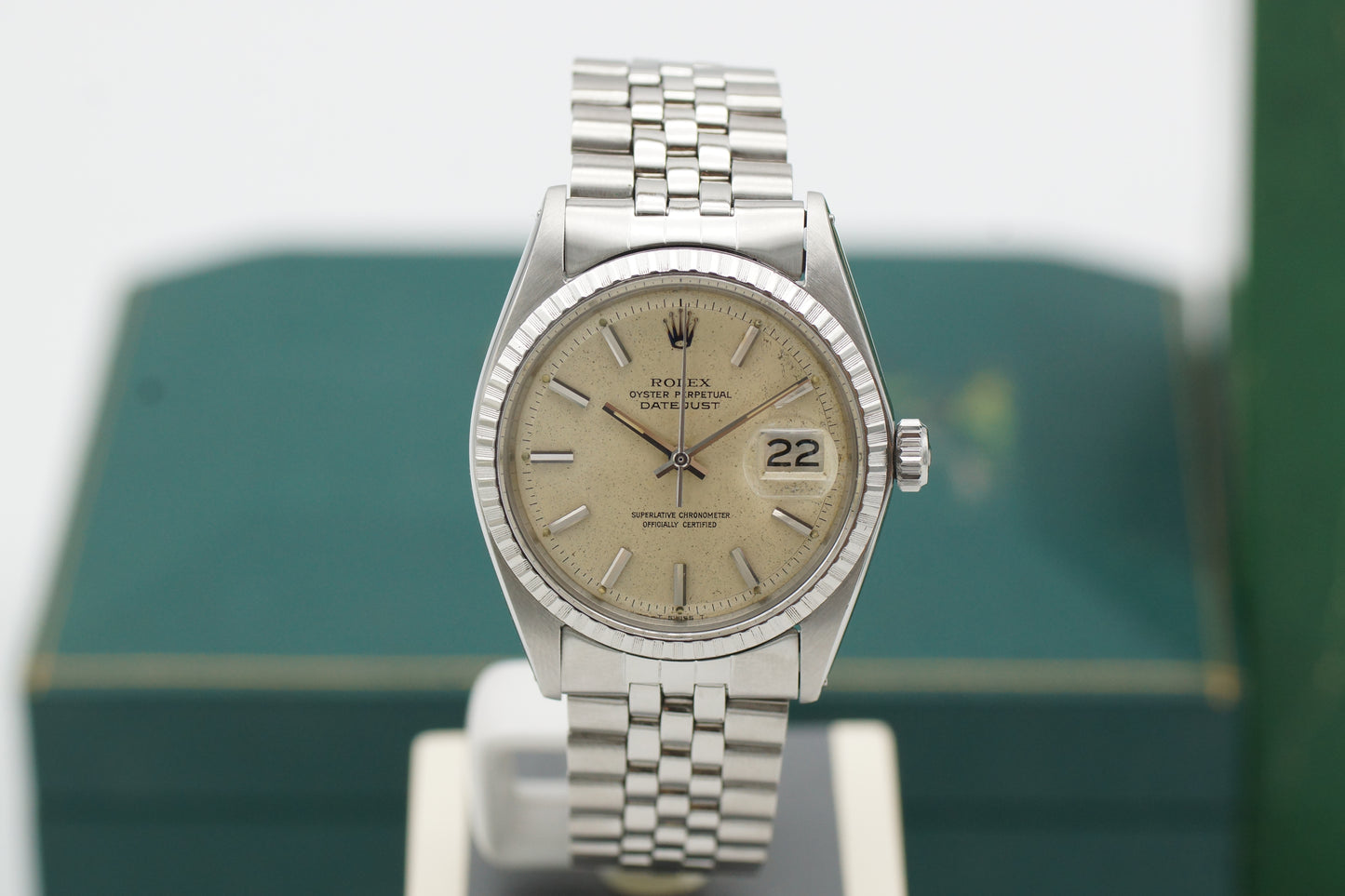 Rolex Datejust 1603 Silber Full-Set 1968