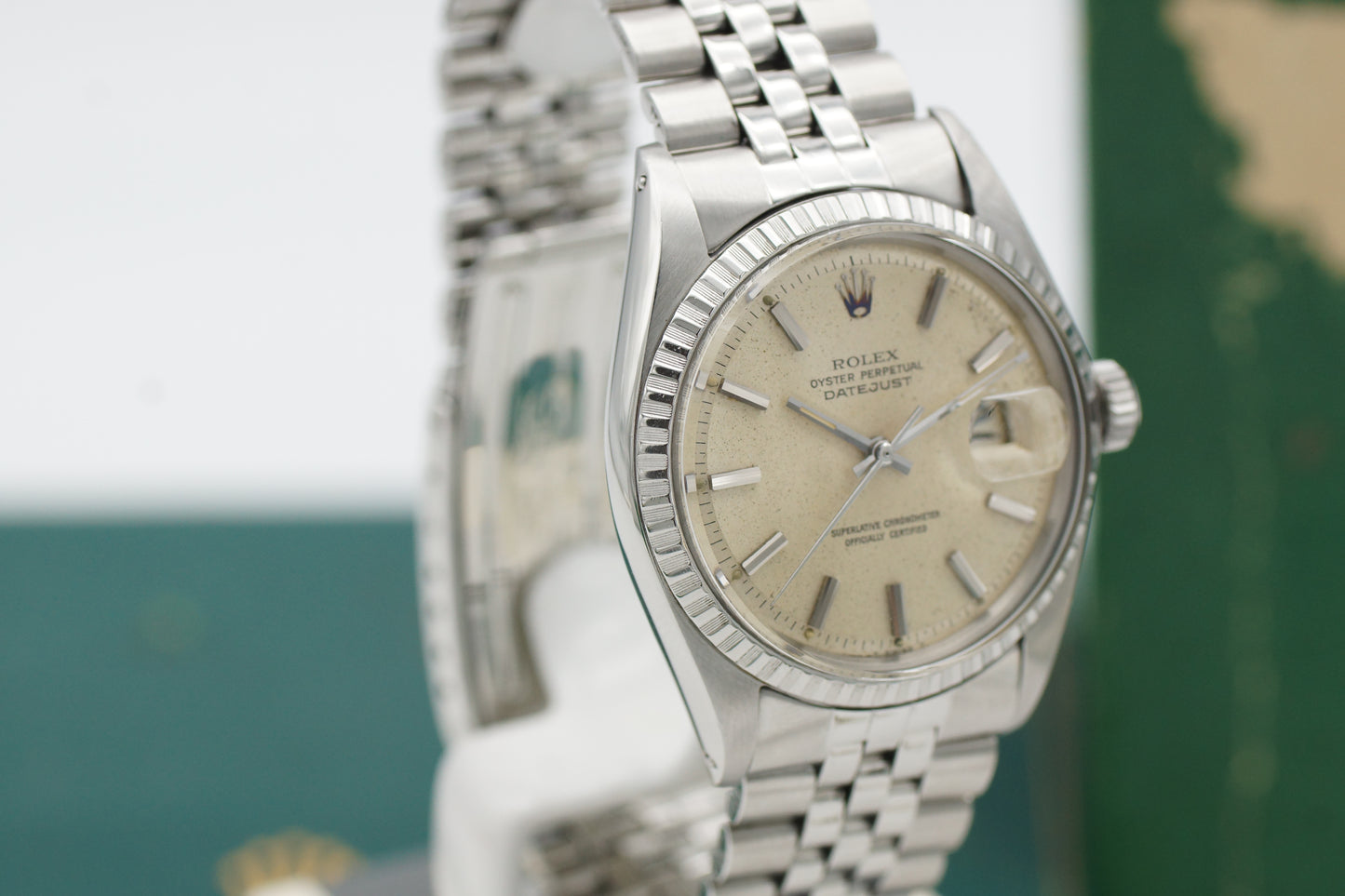 Rolex Datejust 1603 Silber Full-Set 1968