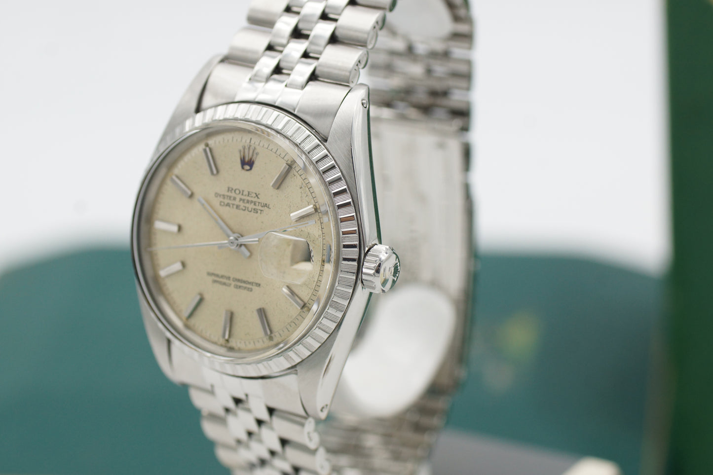 Rolex Datejust 1603 Silber Full-Set 1968