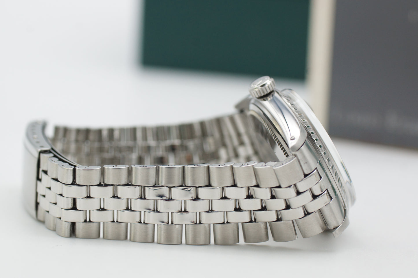 Rolex Datejust 1603 Silber Full-Set 1968