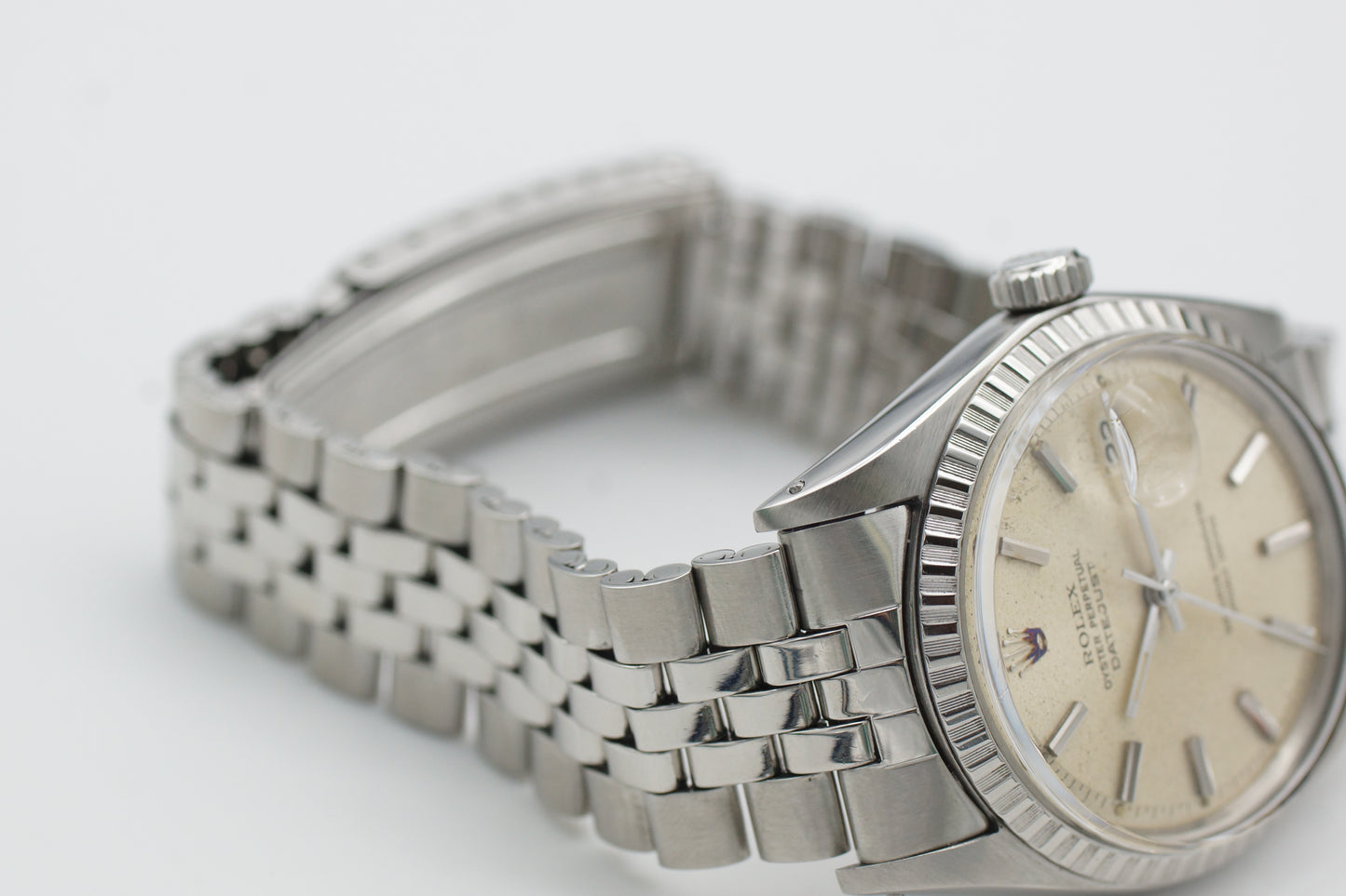 Rolex Datejust 1603 Silber Full-Set 1968