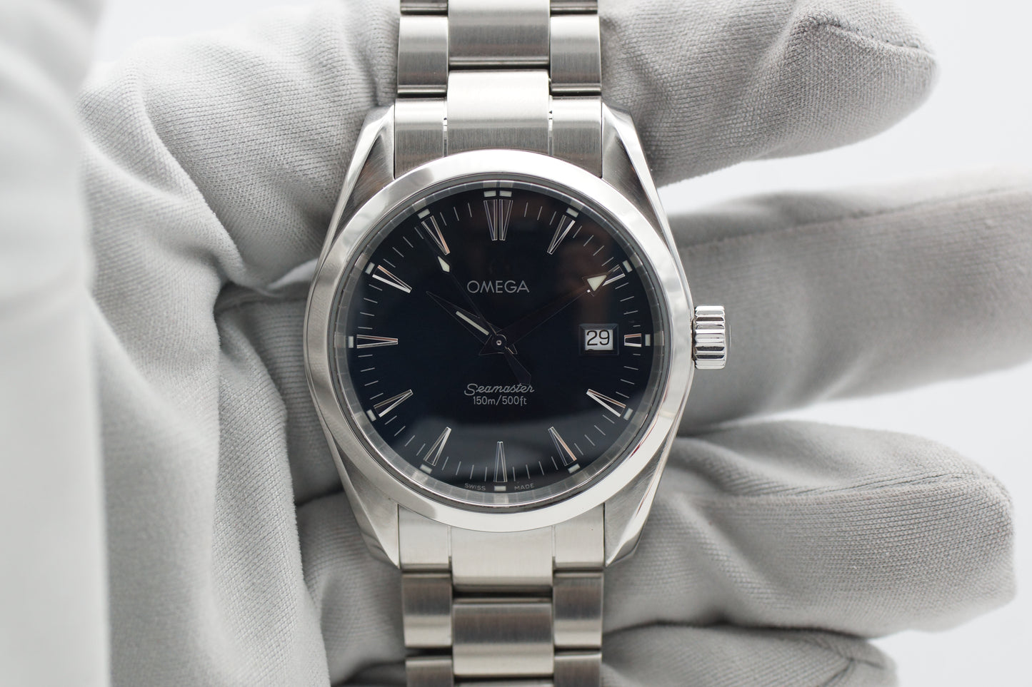 Omega Seamaster Aqua Terra 2518.80 Blau Box/Papiere 2004
