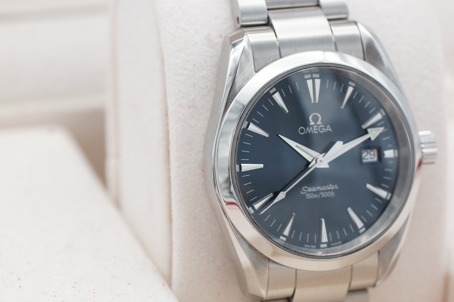 Omega Seamaster Aqua Terra 2518.80 Blau Box/Papiere 2004