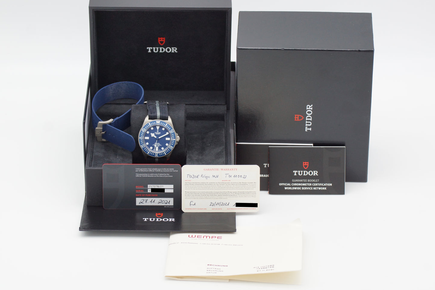 Tudor Pelagos FXD 25707B/21 Blau Full-Set 2021 LC 100