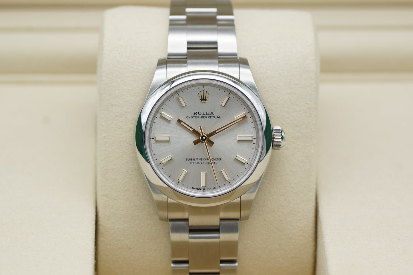 Rolex Oyster Perpetual 31 Silber 277200 Full-Set 08/2025 NEU