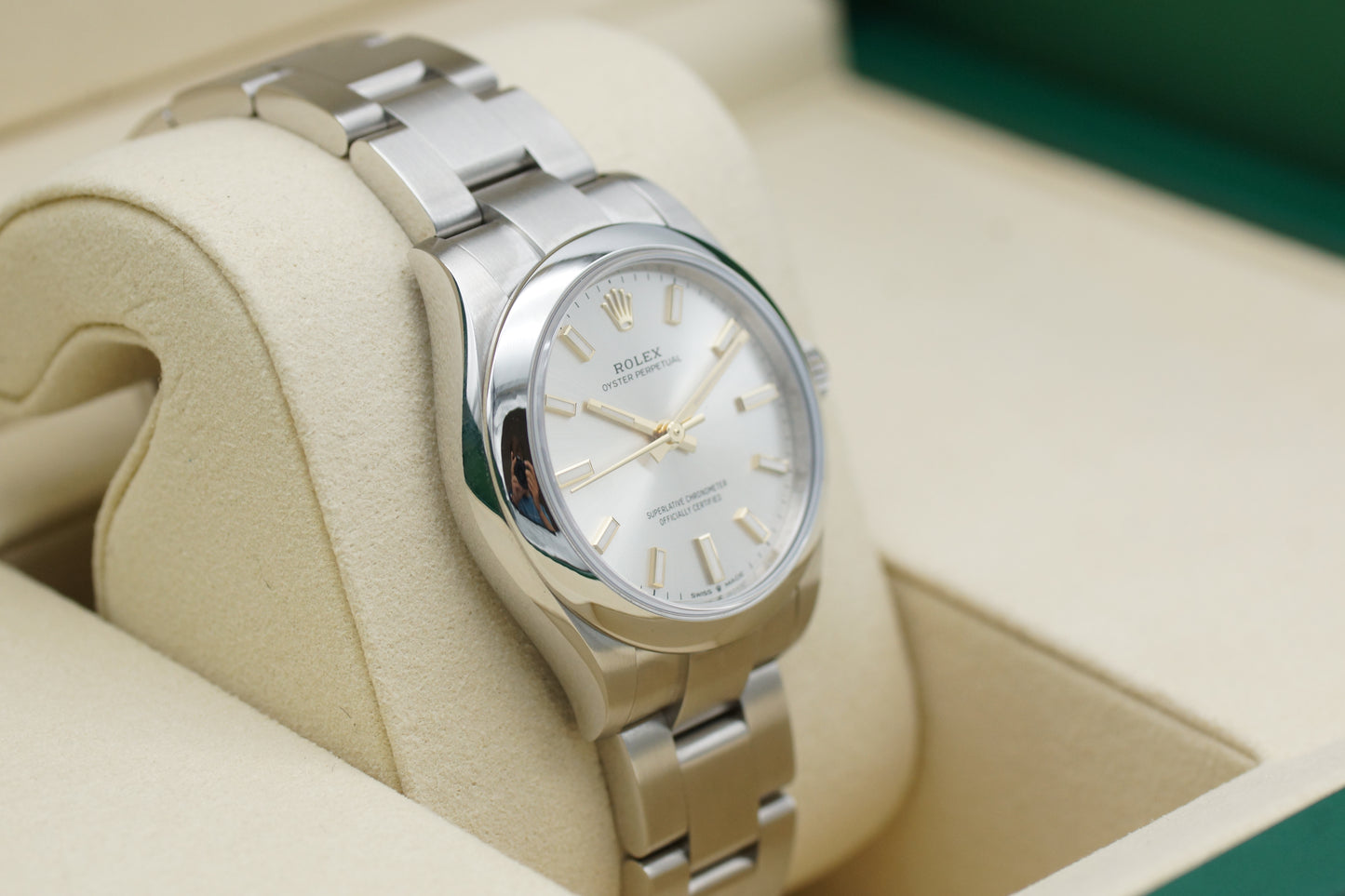 Rolex Oyster Perpetual 31 Silber 277200 Full-Set 08/2025 NEU