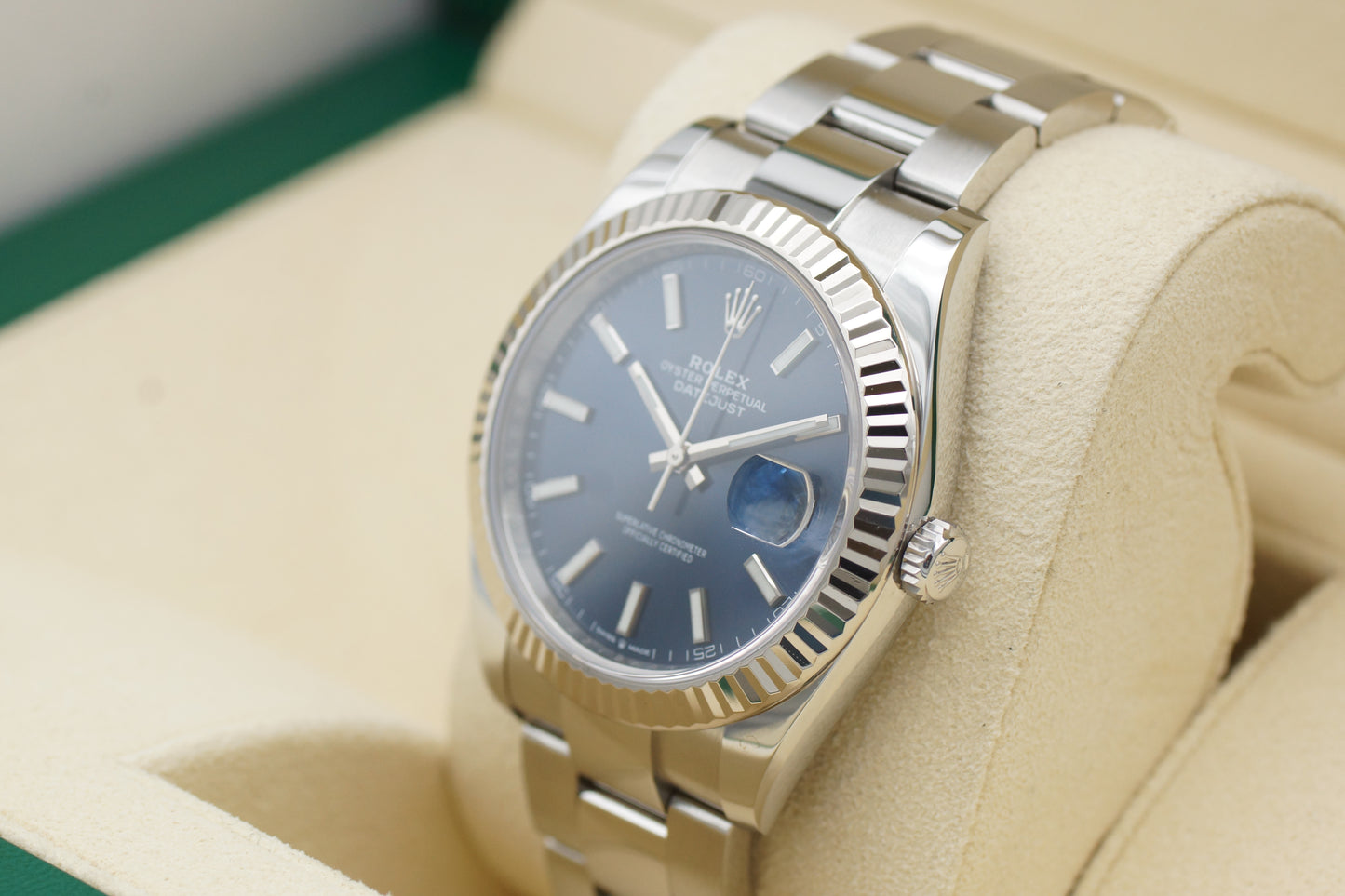 Rolex Datejust 41 126334 Blau Full-Set 2019 LC100