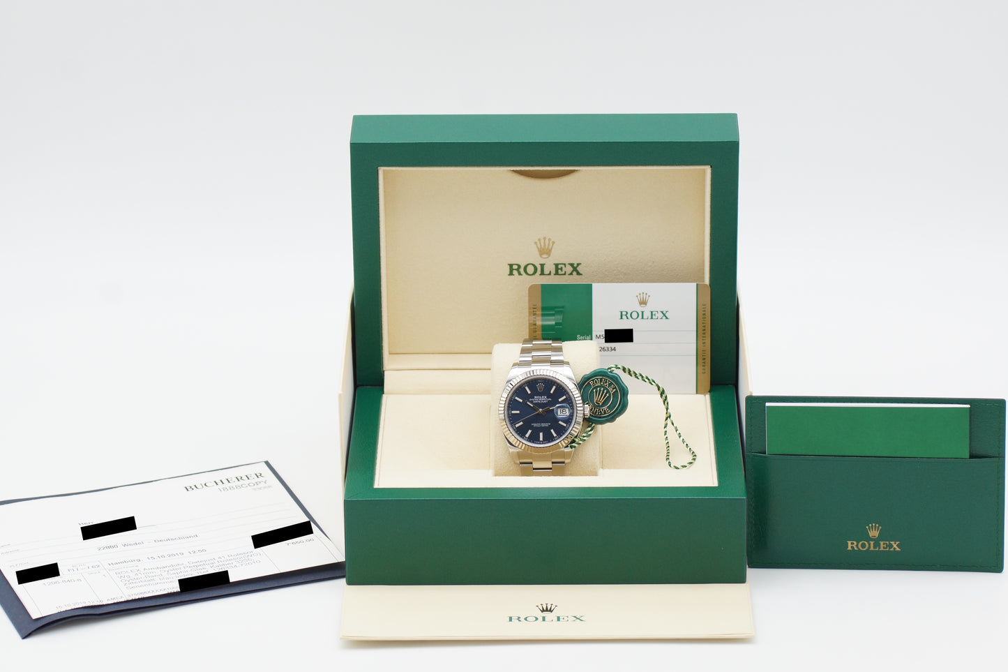 Rolex Datejust 41 126334 Blau Full-Set 2019 LC100