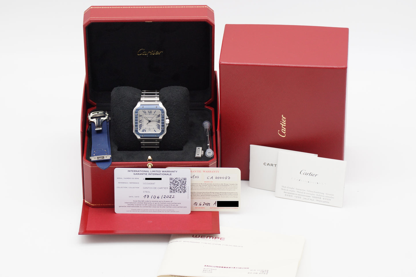 Cartier Santos De Cartier Large WSSA0047 39,8mm Full-Set 2022