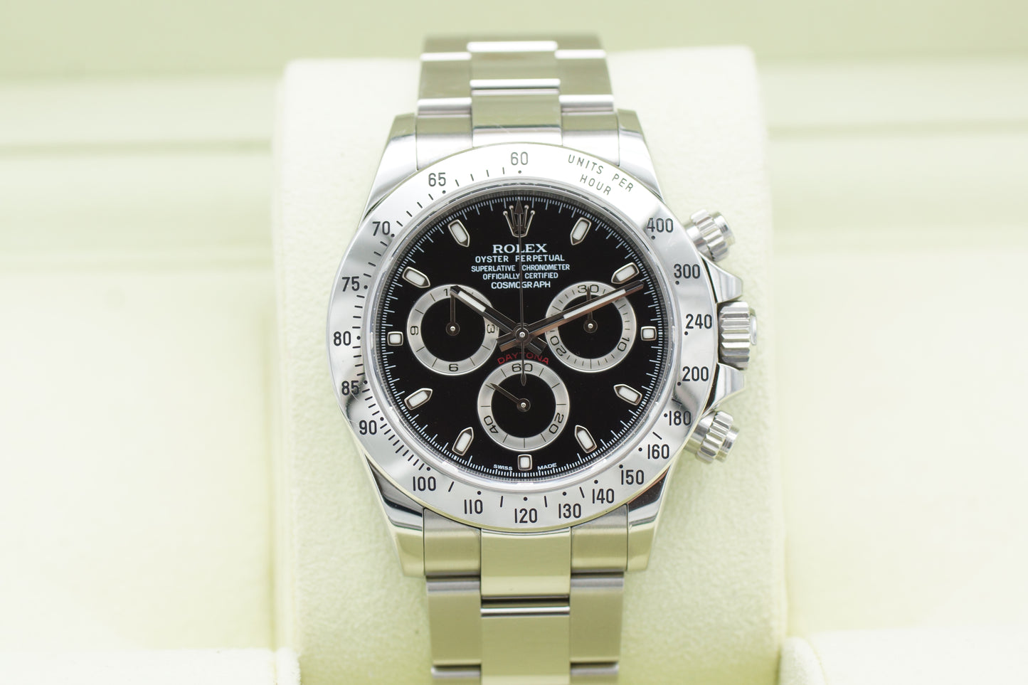 Rolex Daytona 116520 Schwarz Full-Set 2011 unpoliert Erstkaufrechnung