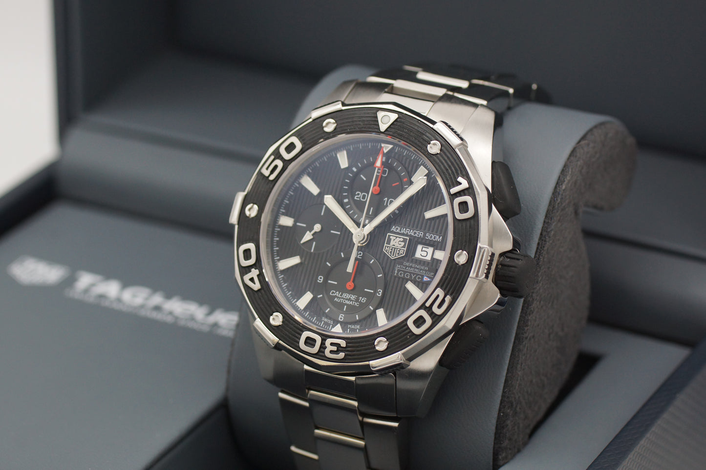 Tag Heuer AquaRacer 500M Defender CAJ2112 Schwarz Limited Edition Full-Set 2014