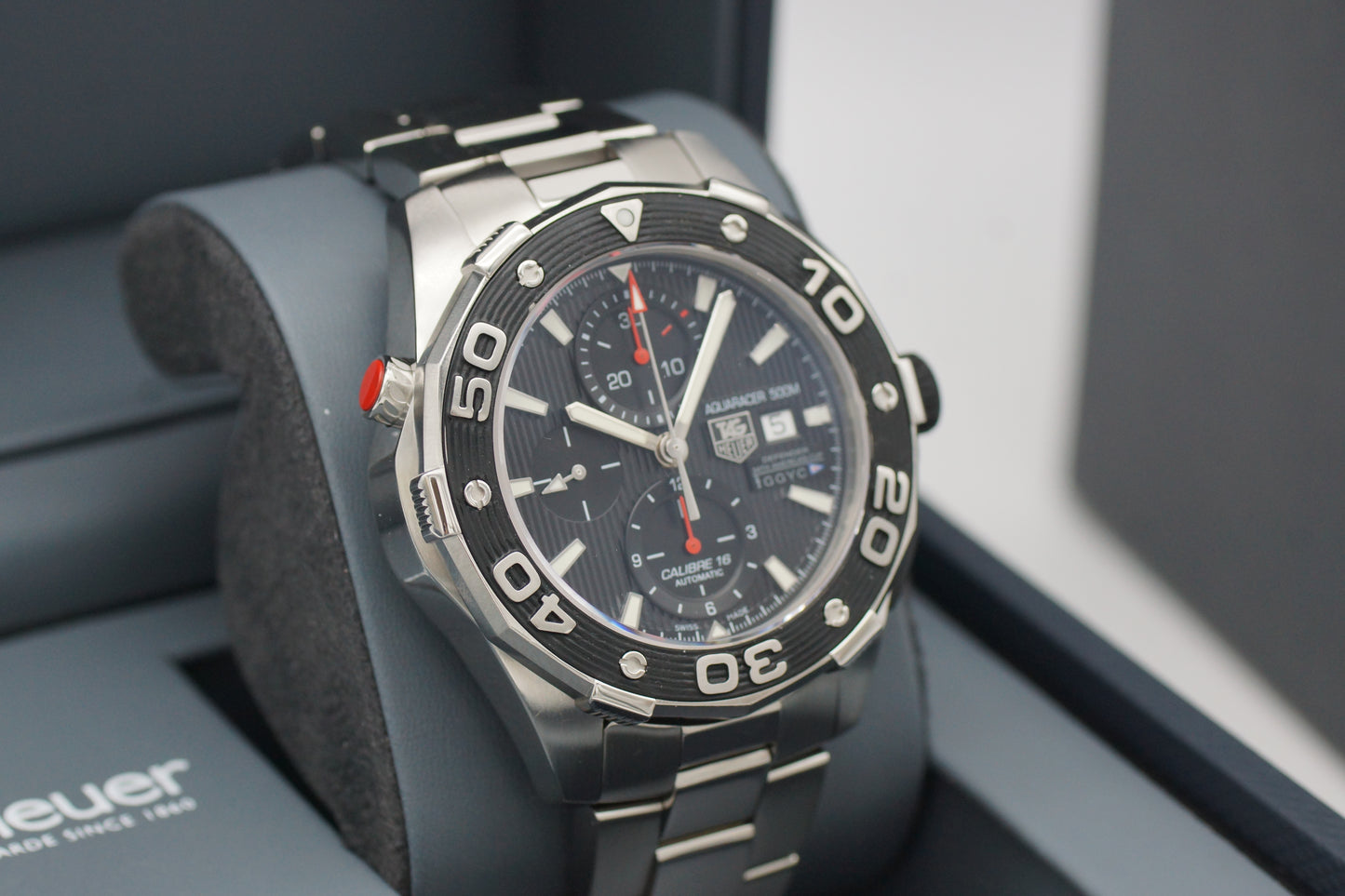 Tag Heuer AquaRacer 500M Defender CAJ2112 Schwarz Limited Edition Full-Set 2014