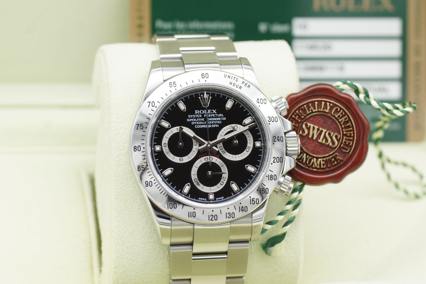 Rolex Daytona 116520 Schwarz Full-Set 2011 unpoliert Erstkaufrechnung