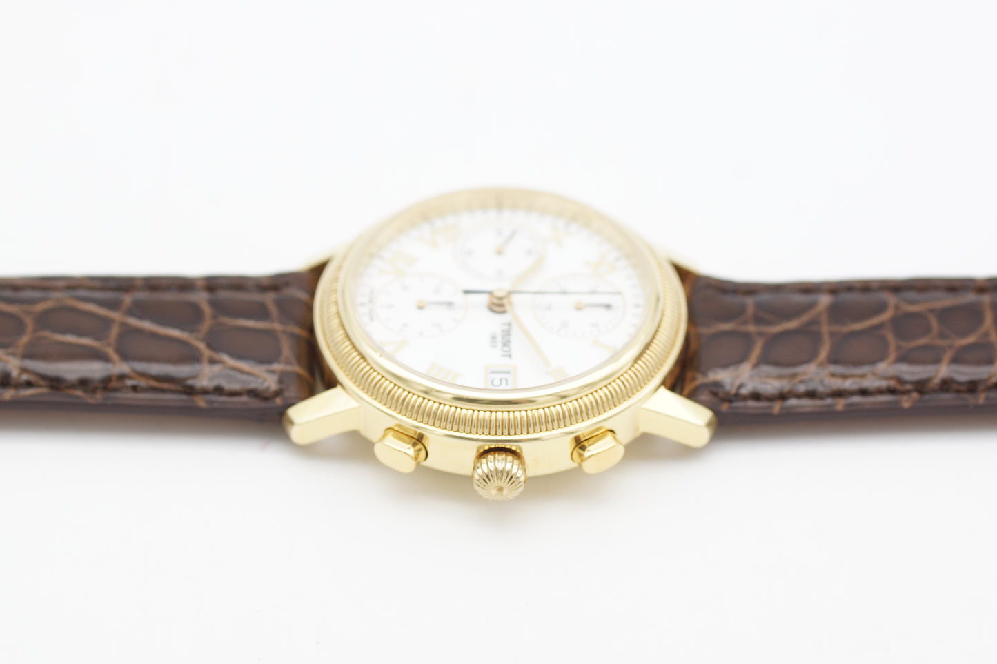Tissot Bridgeport Chronograph T71.3.465.13 Papiere 18K Gold