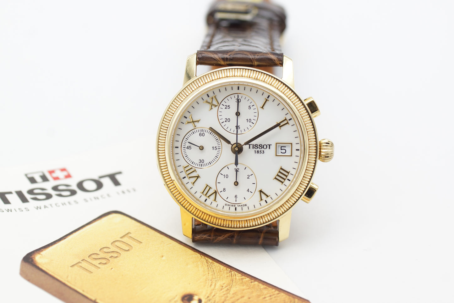 Tissot Bridgeport Chronograph T71.3.465.13 Papiere 18K Gold