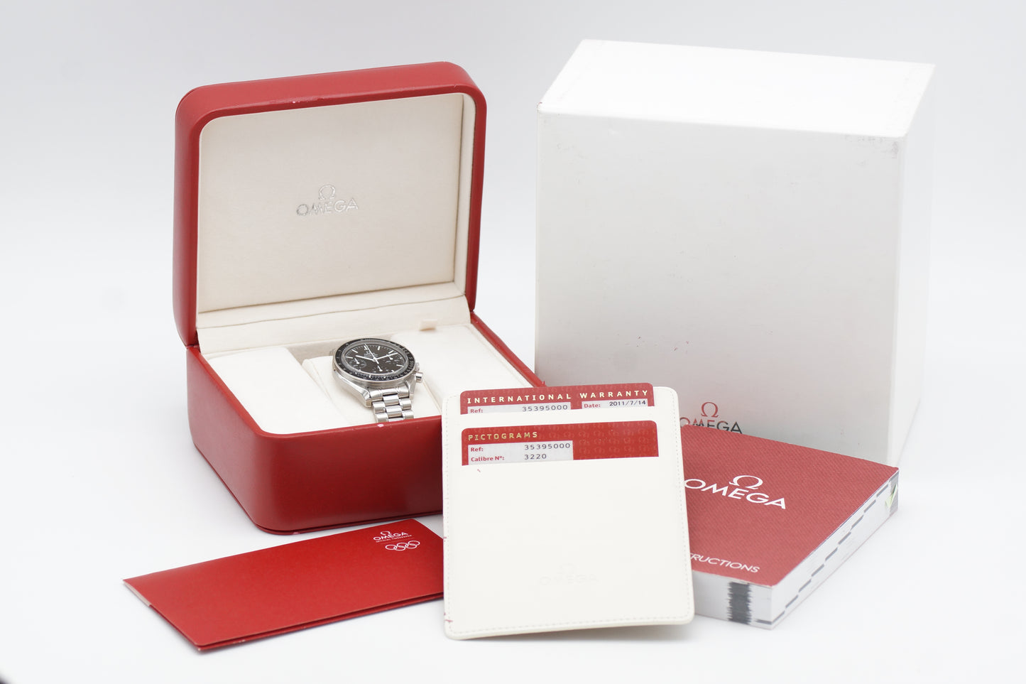Omega Speedmaster Reduced Saphir 3539.50 Full-Set 2011