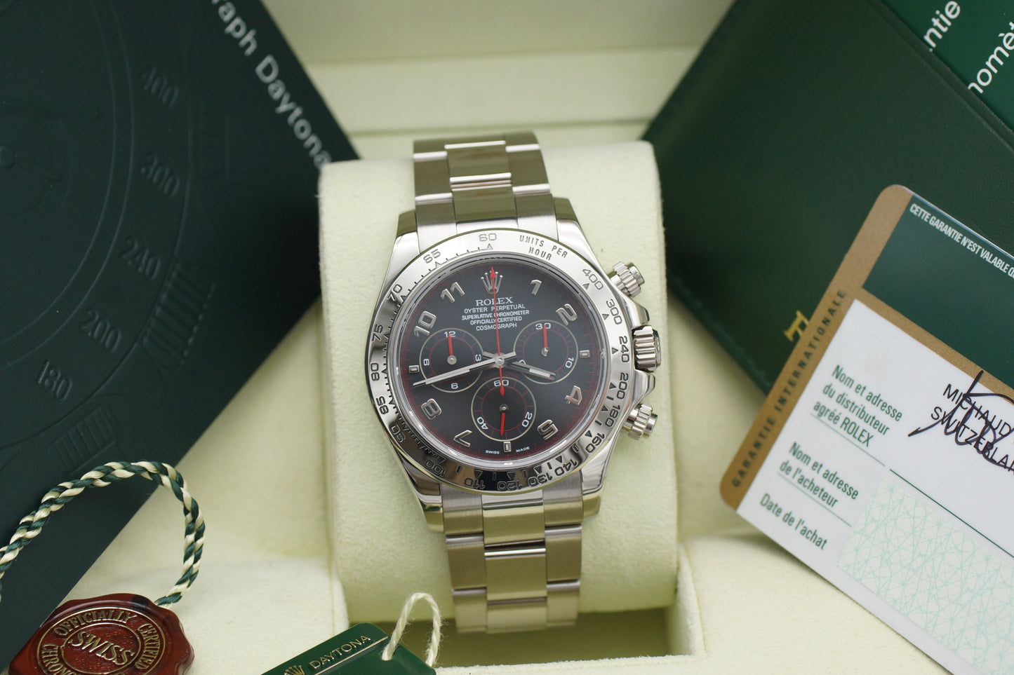 Rolex Daytona Weißgold 116509 Racing Full-Set 2007 (LC026)