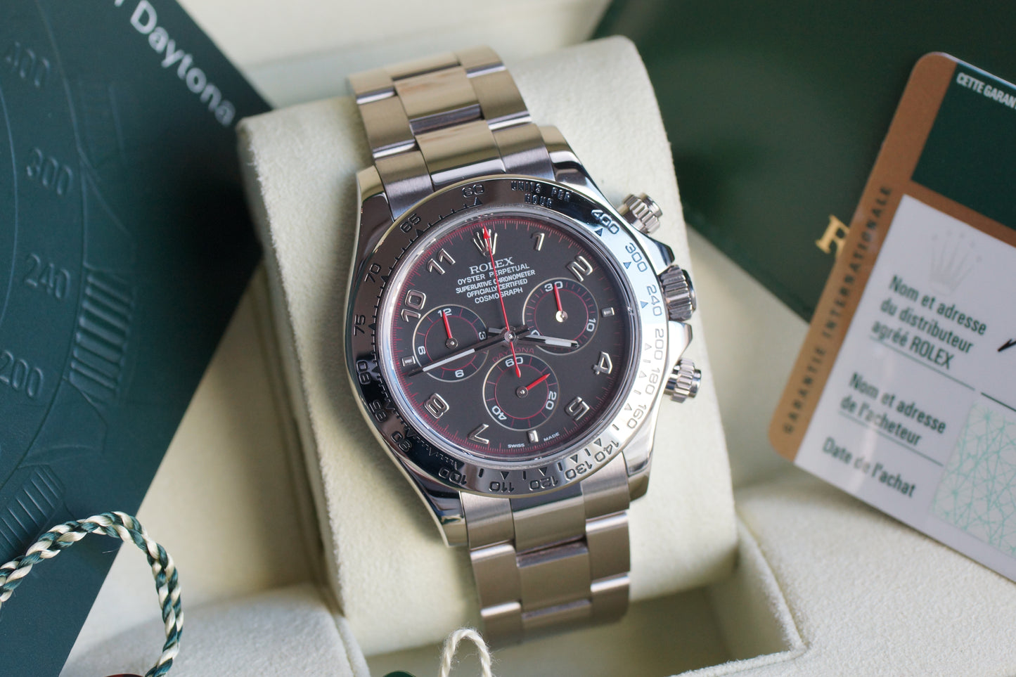 Rolex Daytona Weißgold 116509 Racing Full-Set 2007 (LC026)