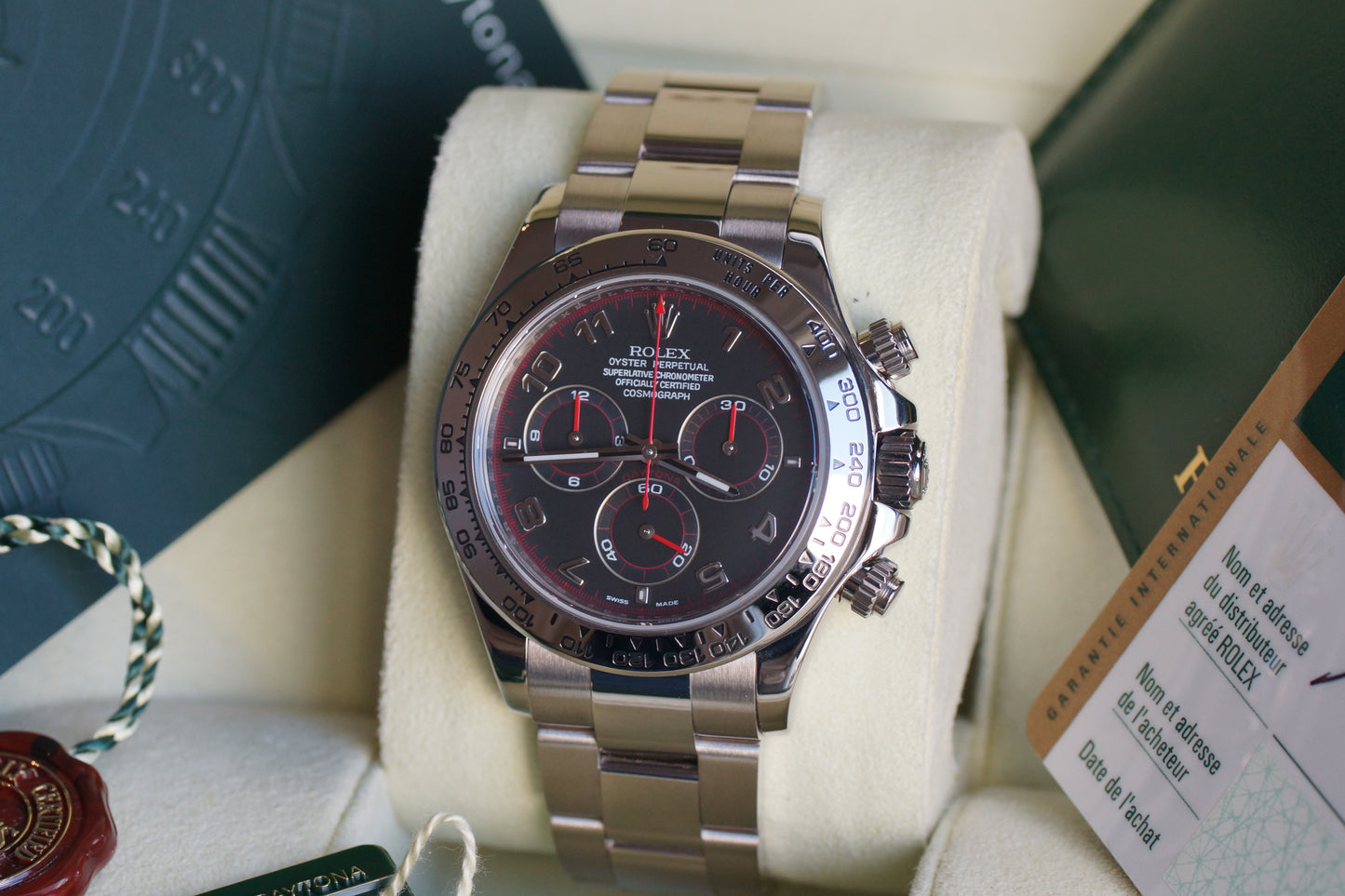 Rolex Daytona Weißgold 116509 Racing Full-Set 2007 (LC026)