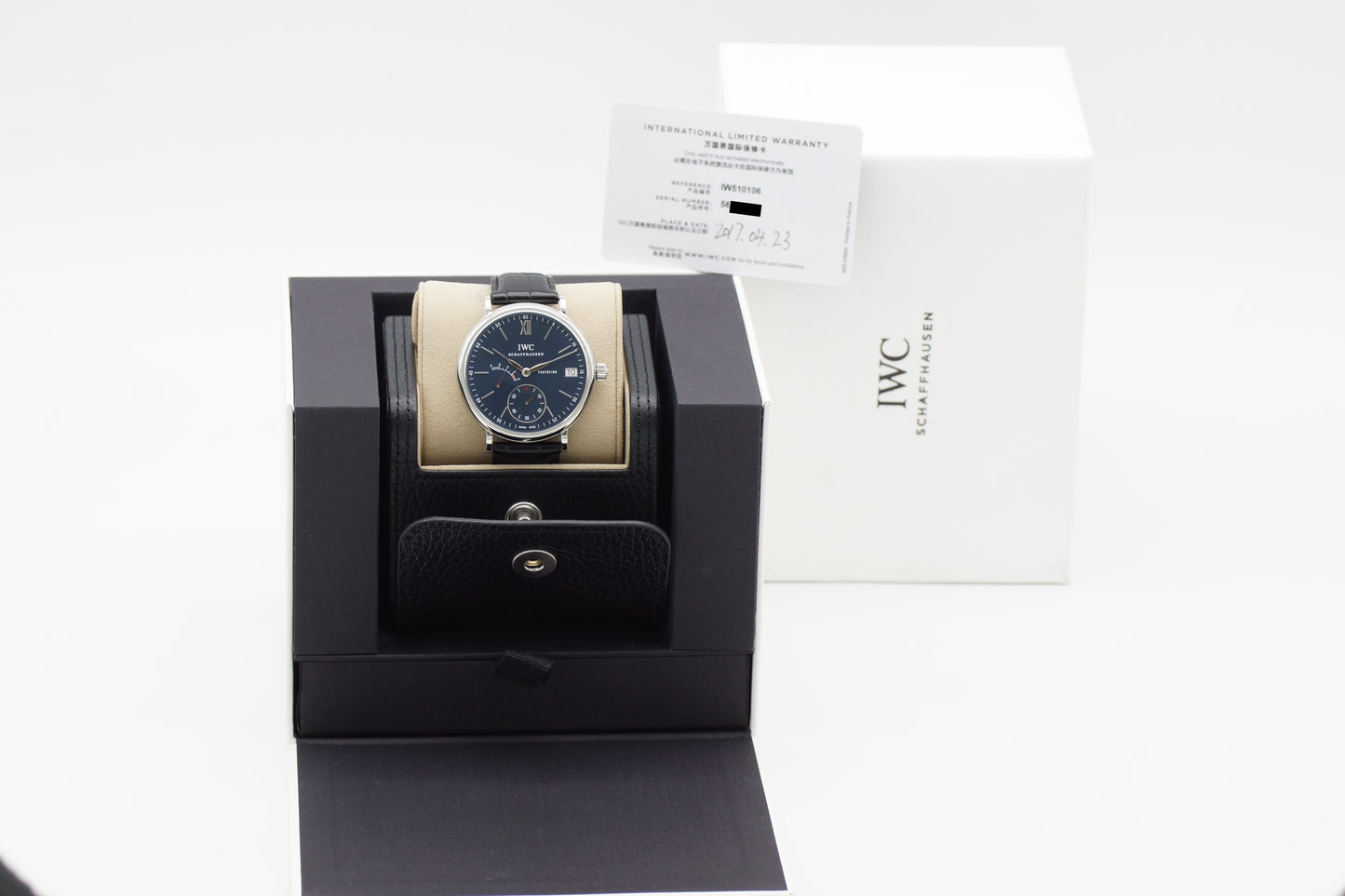 IWC Portofino 8 Days Blau IW510106 Full-Set 2017